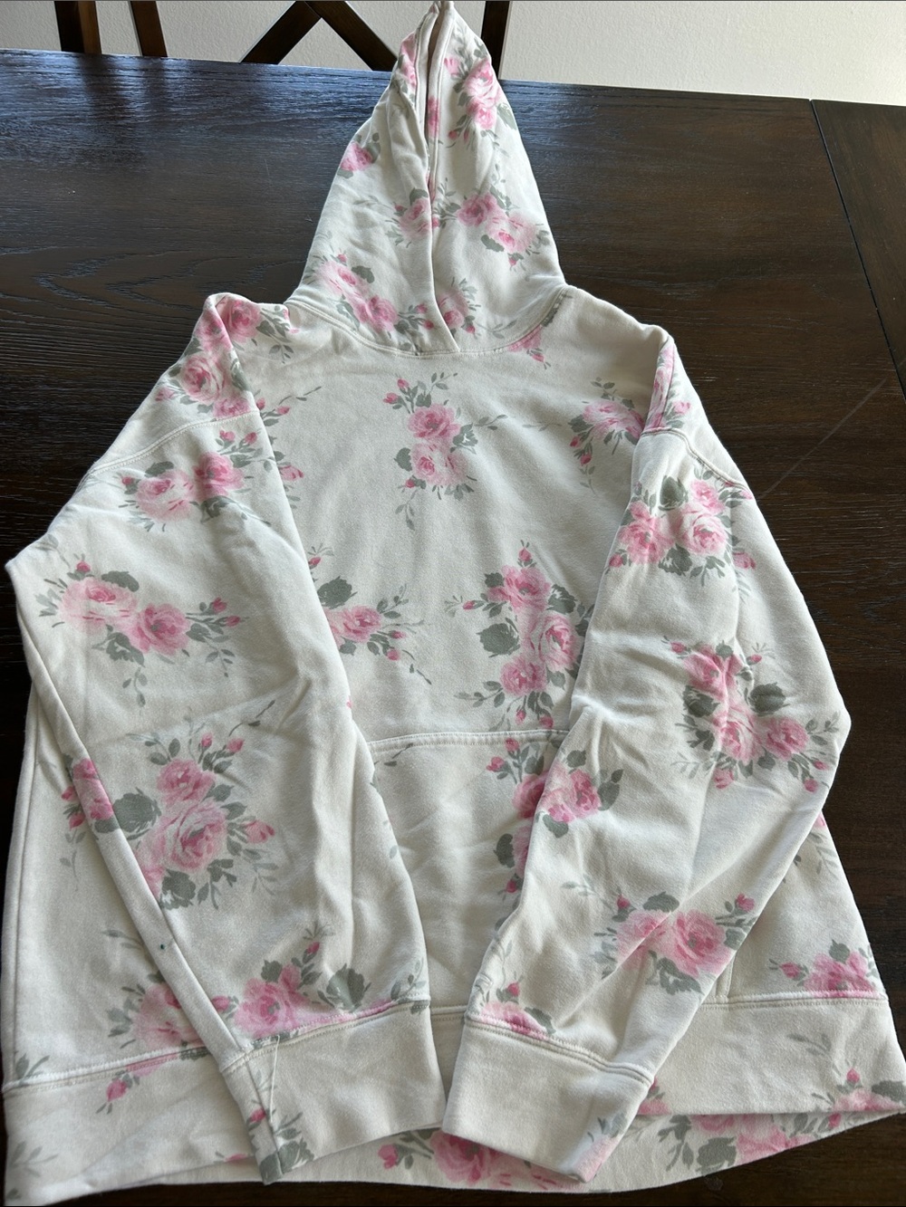 Hollister Hoodie Rose Print